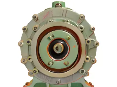 Heavy Duty Industrial Machine Asset Low-poly 3D model