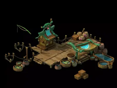 City - Turtle Farm 3D model