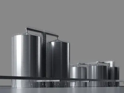 Grain Elevator Complex  3D model