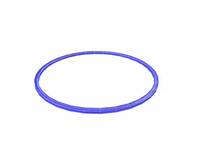 Cartoon hala hoop low poly Free low-poly 3D model