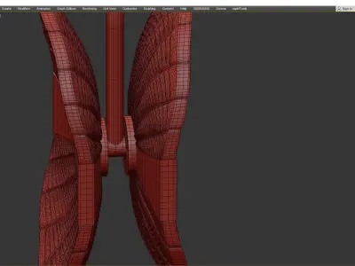 LOCUS glass and gold pendant light Low-poly 3D model