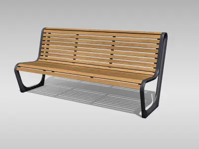 Park Bench 03 Low-poly 3D model purchase