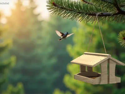  Bird Feeder with Sparrows Collection 