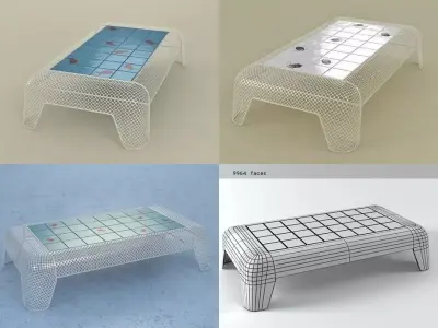 Ivy Table Rectangular 3D model