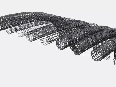 Organic cable and hose sleevings 3D model