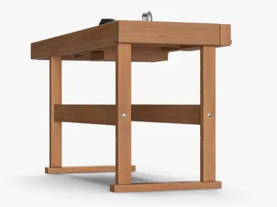  Woodworking Bench with Nail Gun 