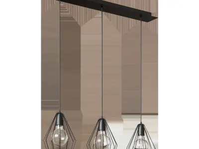 Chandelier VITALUCE Fiji trio 3xE27 max 60W 3D model