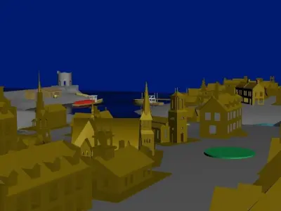 Lovecraft Innsmout Low-poly 3D model