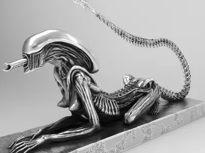 Alien HR Giger sci-fi Model 3D print model