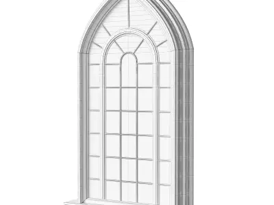 Architectural Classic Window 3D Model 7 3D model