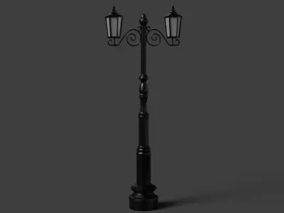 street light Low-poly 3D model 48