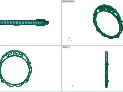 Jewelry Wedding 3D Print Model 3D print model