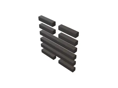 I Ching Hexagrams 32 heng v1 001 Low-poly 3D model