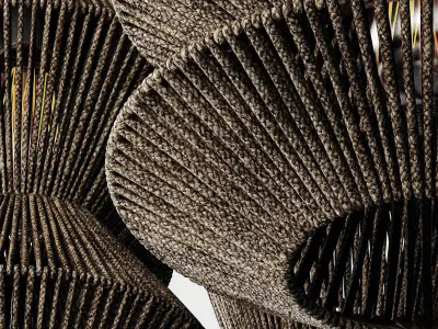 Lamp rope ZigZag n3 3D model