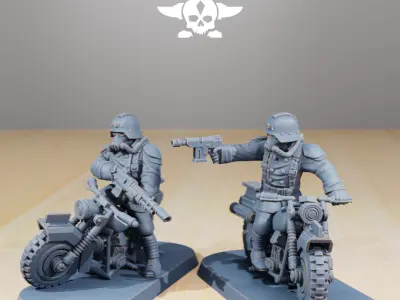 GrimGuard Death Bikers 3D print model
