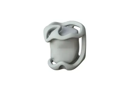 SciFi Shape Object Low Poly Low-poly 3D model 35