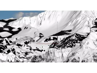 Snow Mountain Canyon 3D model