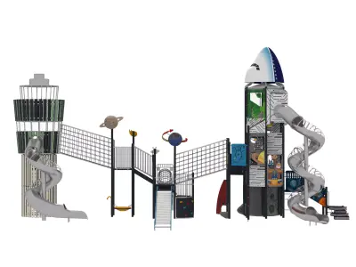 Playground for children 04 3D model