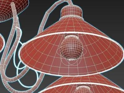 ciolla five light ceiling fixture 3D model