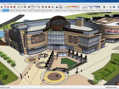 Sketchup Shopping Center A4 3D model
