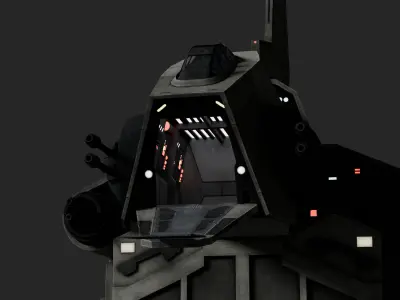 Rho Class Shuttle-Star Wars  3D model