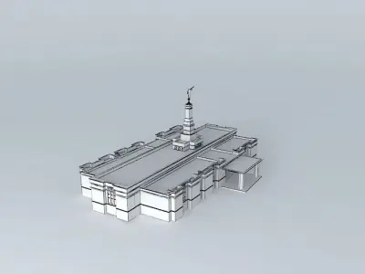 LDS Temple San Jose Costa Rica Templo Mormon. 87 th. operatin... Free 3D model