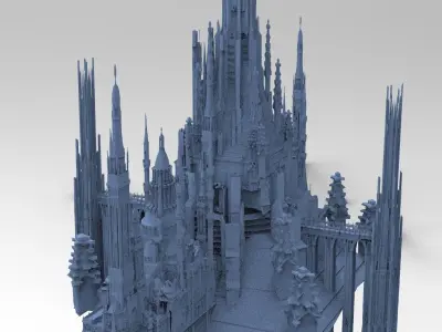 Advanced Civilization Tower Design 2 3D model