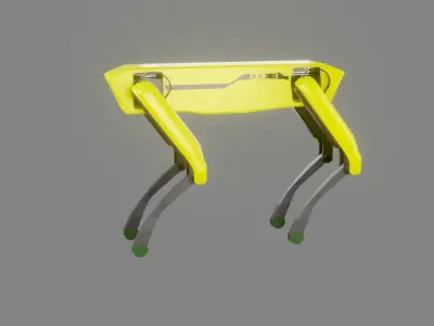 Boston Dynamics Dog - Low Poly PBR- Game Ready Low-poly 3D model