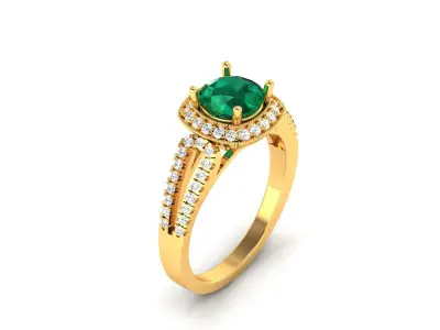 Solitaire Engagement Wedding Ring 3dm Render Detail  3D print model get