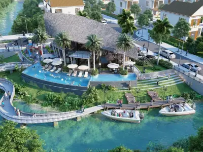 Modern Club House Full Lumion Exterior Scene 3D model