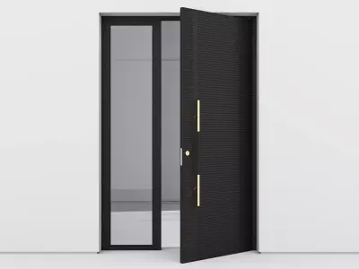 Aluminium door 107 3D model