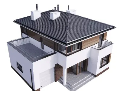 Villa 01 House Cottage  3D model