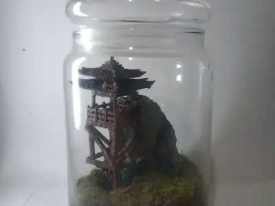 Japanese Model For Aquarium and Terrarium  Free 3D print model
