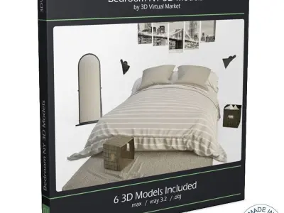  Bedroom New York 3D model
