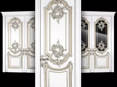 classical soft door 3D model