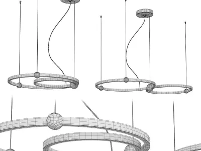 PLANETARY pendant light Low-poly 3D model