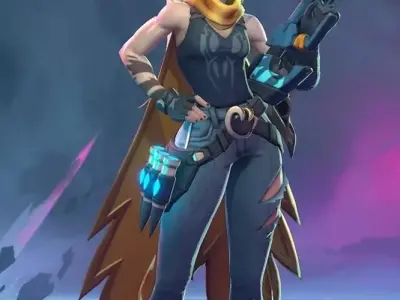 Stylized Anime Female Character PBR 3D Avatar for Sci-Fi and VR 3D model