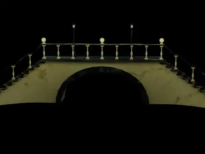 Stone bridge or porch 3D model