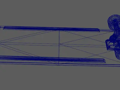 Stylish Skateboarding Low-poly 3D model