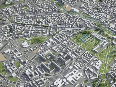 Bialystok  Low-poly 3D model