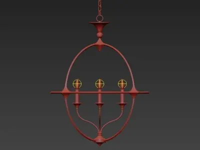 Bellario Orb Chandelier 3D model