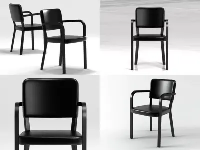 Zaza set of four chairs 3D model