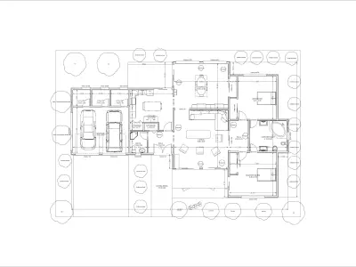 House with garage - Casa parter cu garaj Free 3D model