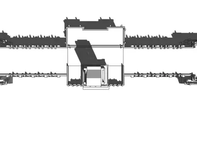 Francisco Salamone Municipal Palace of Pellegrini Low-poly 3D model
