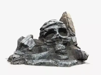 Skull Rock Low-poly 3D model shop