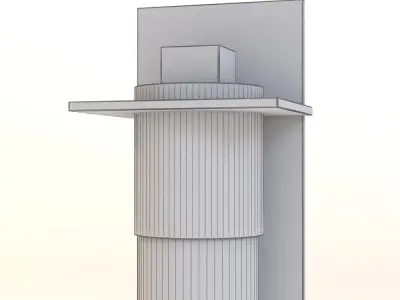 Airis Outdoor Wall Sconce - Medium by Hubbardton Forge 3D model