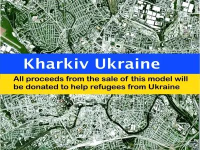 Cityscape  Kharkiv Ukraine 3D model