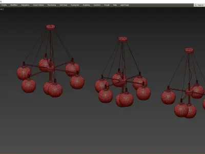 Queen chandelier 3D model