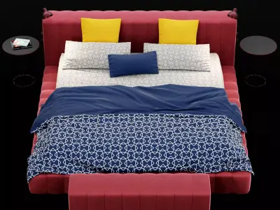 Modern bed 12 3D model