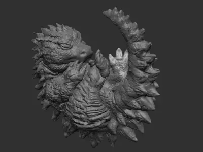 BABY GODZILLA LIGHT 3D print model